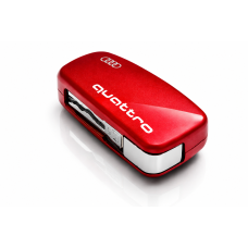 Audi sleutelcover (Quattro) Misano rood