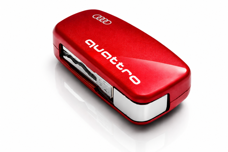 Audi sleutelcover (Quattro) Misano rood