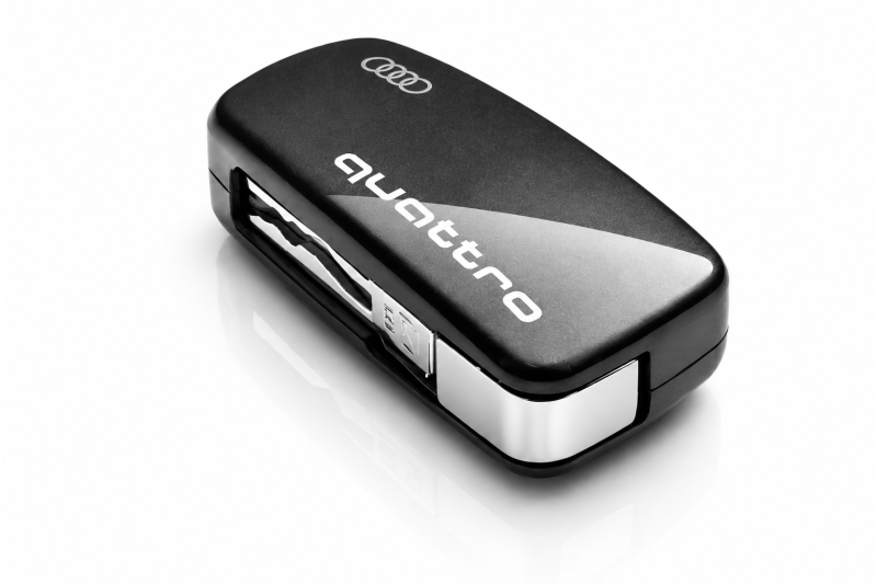 Audi sleutelcover (Quattro) Daytona grijs