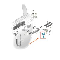 Audi A3 (8V) afdekkap deurgreep bijrijderssportier