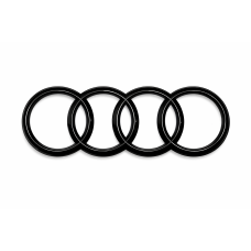 Audi embleem achterzijde zwart