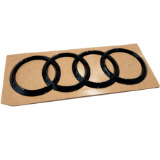Audi A1 (8X), Audi Q3 (F3) logo zwart achterzijde
