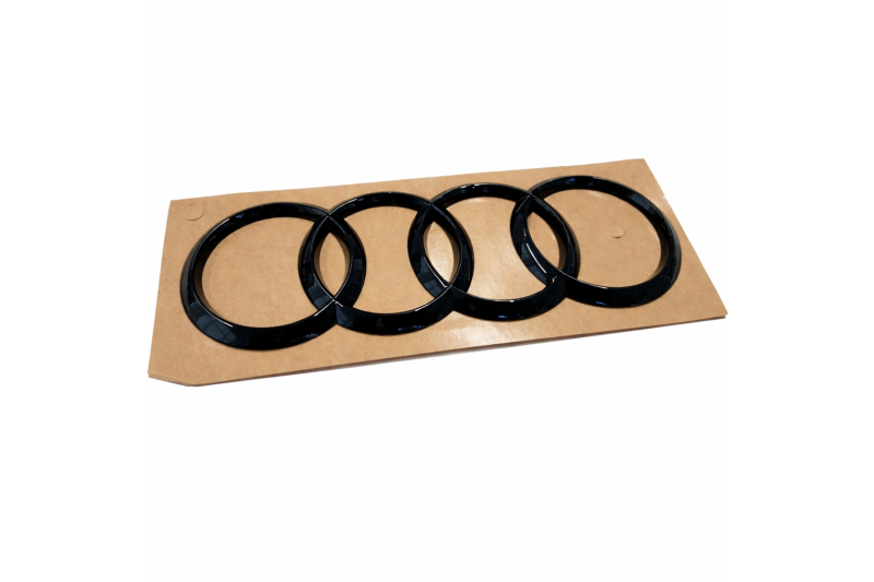 Audi A1 (8X), Audi Q3 (F3) logo zwart achterzijde Audi A1 (8X), Audi Q3 (F3) logo zwart achterzijde