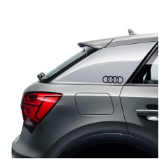 Audi logo 'ringen' decorfoliesticker briljant zwart
