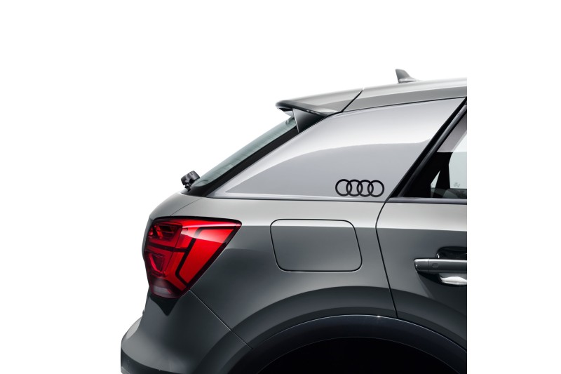 Audi logo 'ringen' decorfoliesticker briljant zwart