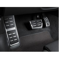Audi A4 / A5 (B9) RVS pedaalkappenset automaat met voetsteun
