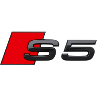 Audi S5 (B9) 'Black Edition' embleem achterzijde Audi S5 (B9) 'Black Edition' embleem achterzijde