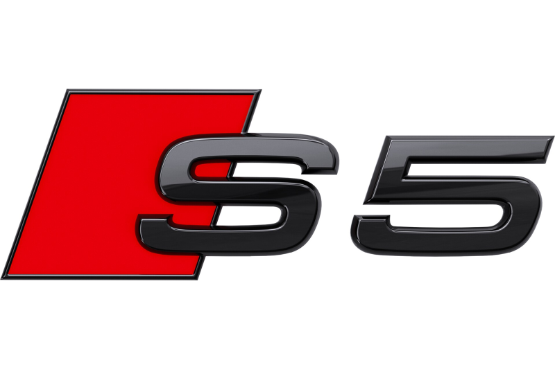 Audi S5 (B9) 'Black Edition' embleem achterzijde Audi S5 (B9) 'Black Edition' embleem achterzijde