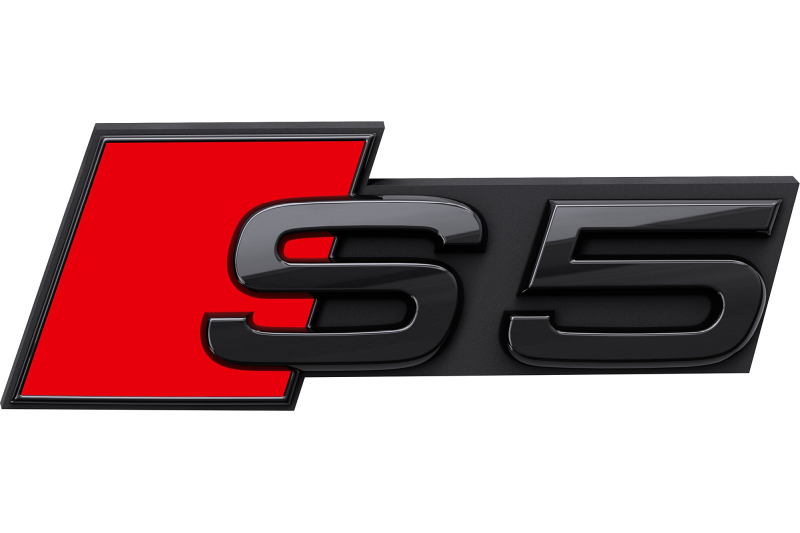 Audi S5 (B9) 'Black Edition' grille embleem Audi S5 (B9) 'Black Edition' grille embleem