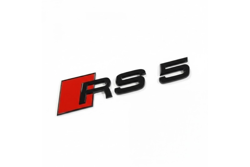 Audi RS5 embleem achterzijde zwart