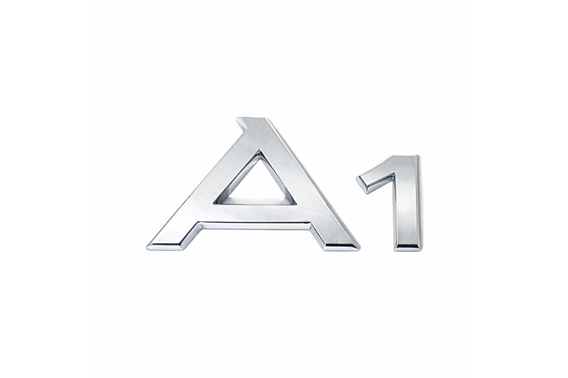 Audi A1 (8X) embleem achterzijde chrome