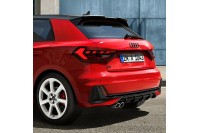 Audi A1 (GB) embleem achterzijde zwart (black edition)