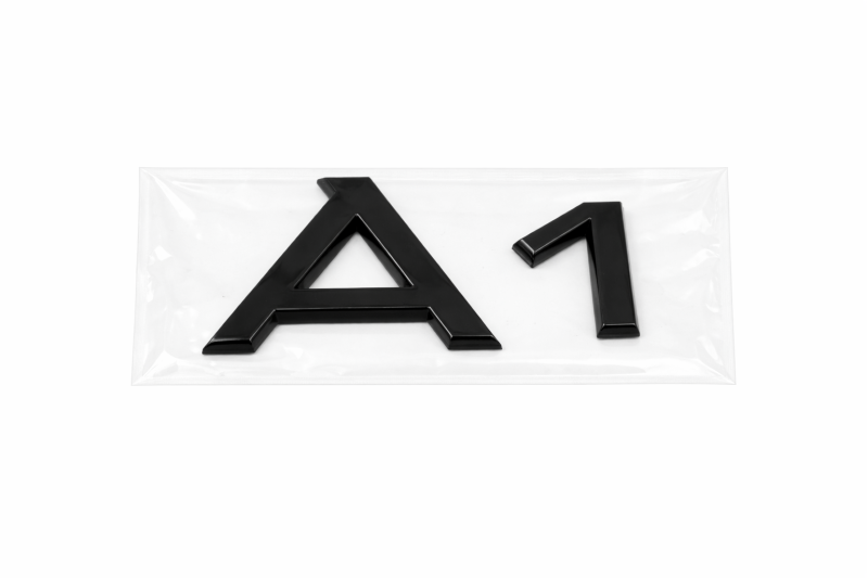 Audi A1 (GB) embleem achterzijde zwart (black edition)