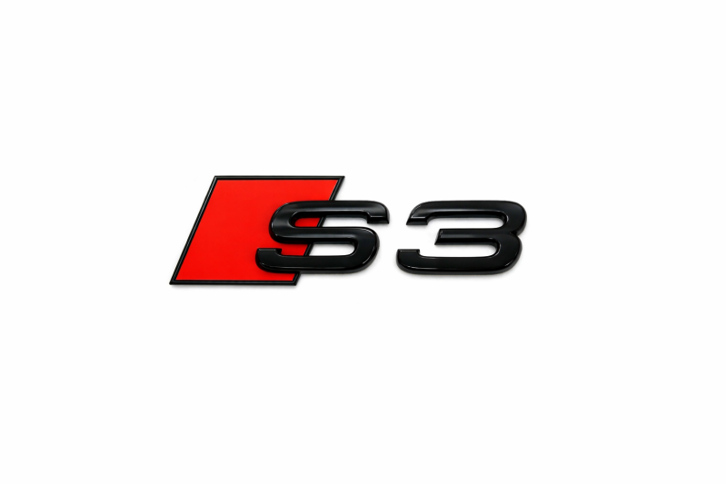 Audi A3/S3 (8Y) embleem achterzijde zwart (blackedition)