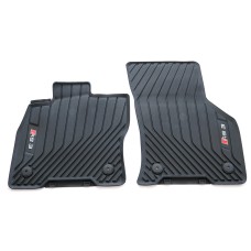 Audi A3 (8Y) rubberen mattenset met RS3 opdruk (voorzijde)