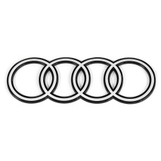 Audi A3 (8Y) limousine achterzijde logo zwart / wit black edition