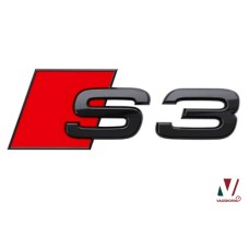 Audi S3 8Y zwart embleem achter