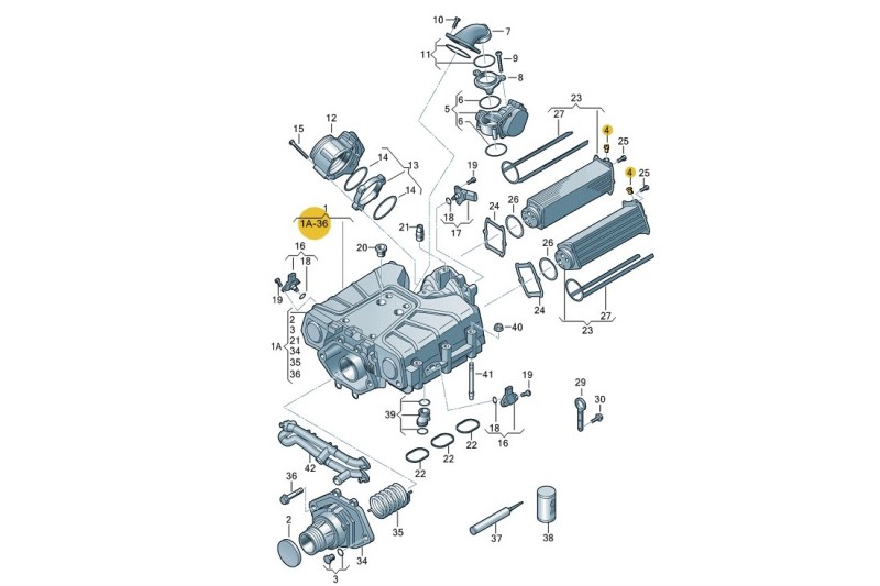 Sluitschroef voor de compressor V6 benzine