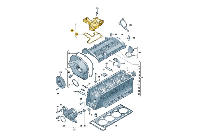 Audi oliescheider 1.8/2.0 TFSI