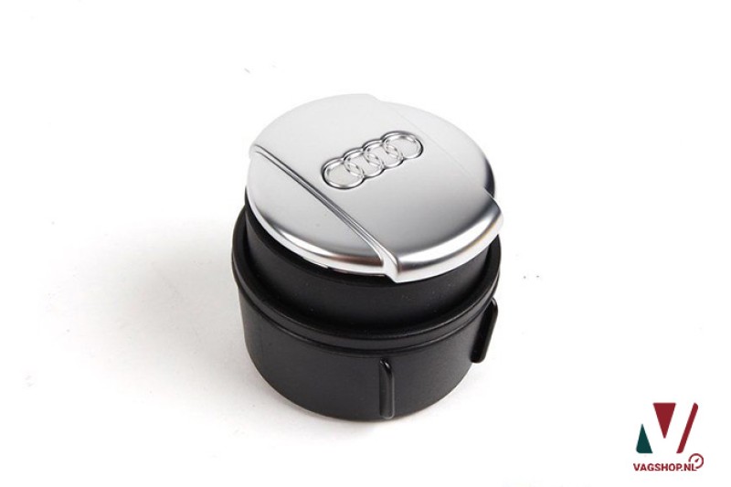 Audi asbak voor bekerhouder met aluminium deksel