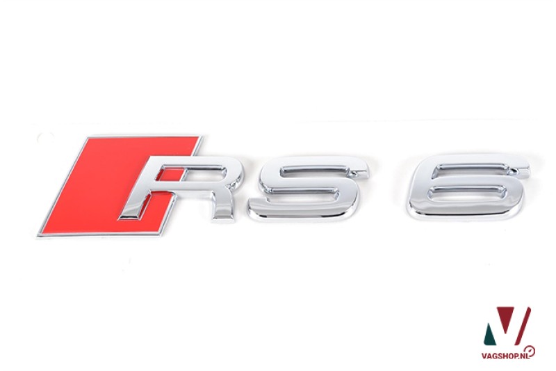 Audi RS6 embleem achterzijde