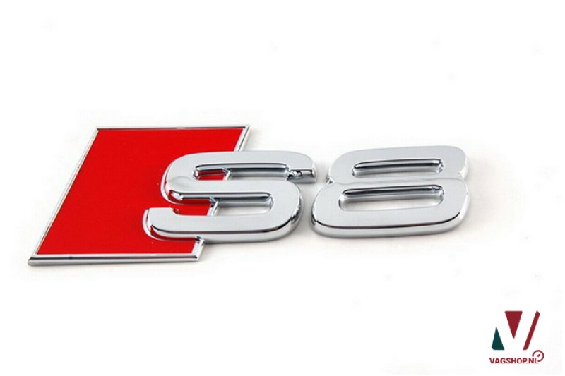 Audi S8 embleem achterzijde