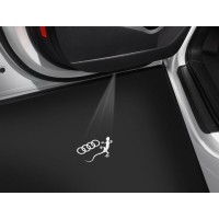 Audi instapverlichting LED met logoprojectie van Audi gecko