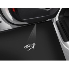 Audi instapverlichting LED met logoprojectie van Audi gecko