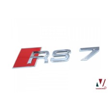 Audi RS7 plak embleem achterkant chroom