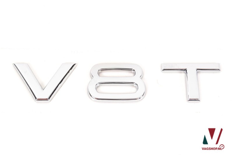 Audi V8T embleem zijkant