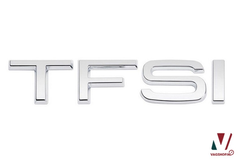 Audi TFSI embleem achterzijde chrome
