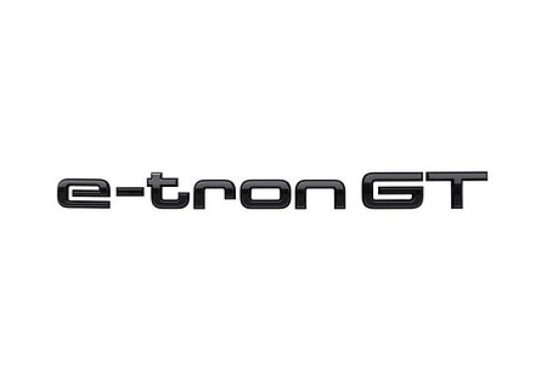 Audi e-tron GT embleem zwart achterzijde