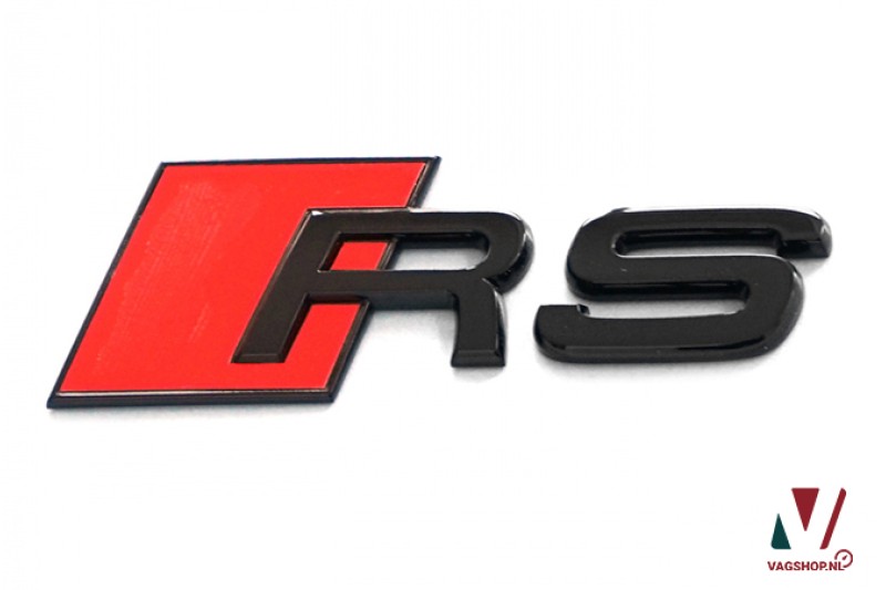 Audi e-tron GT 'RS' embleem zwart achterzijde