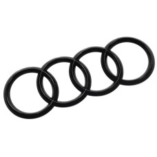 Audi A4 Avant (B9) zwart logo achterzijde in hoogglans