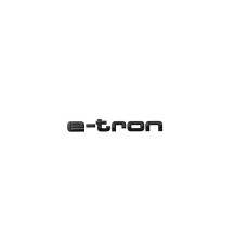 Audi e-tron embleem zwart achterzijde