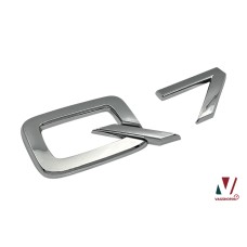Audi Q7 embleem chrome achterzijde