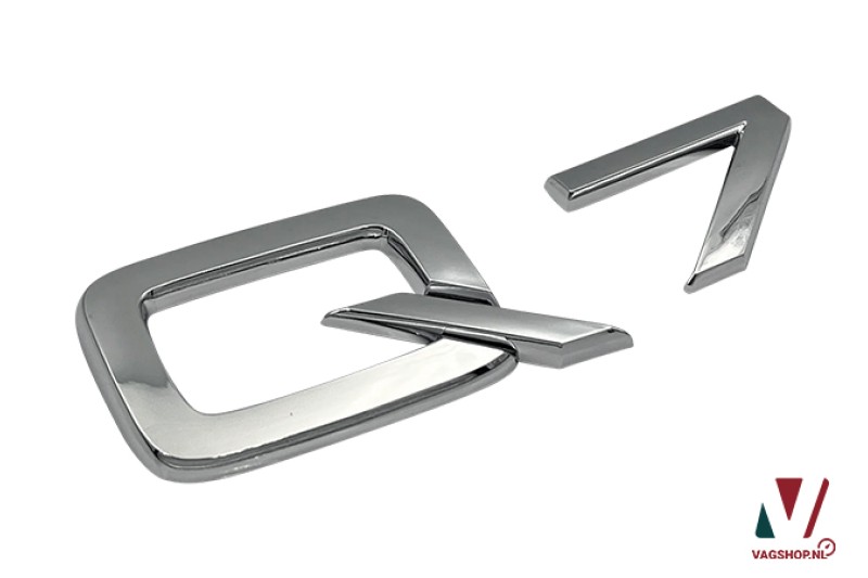 Audi Q7 embleem chrome achterzijde