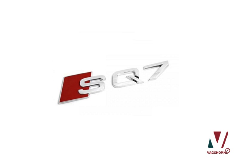 Audi SQ7 embleem zij- en achterkant