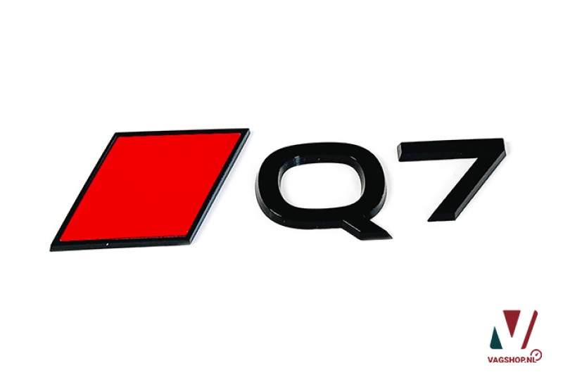Audi Q7 (4M) zwart embleem achterzijde 