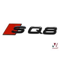 Audi SQ8 embleem achterzijde zwart