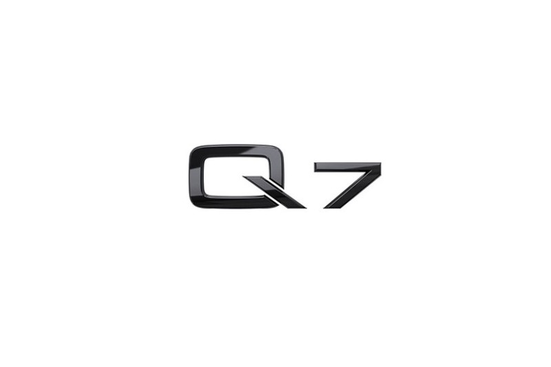 Audi Q7 embleem zwart achterzijde