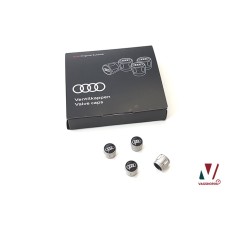 Audi metalen ventieldoppen met logo (4 stuks)