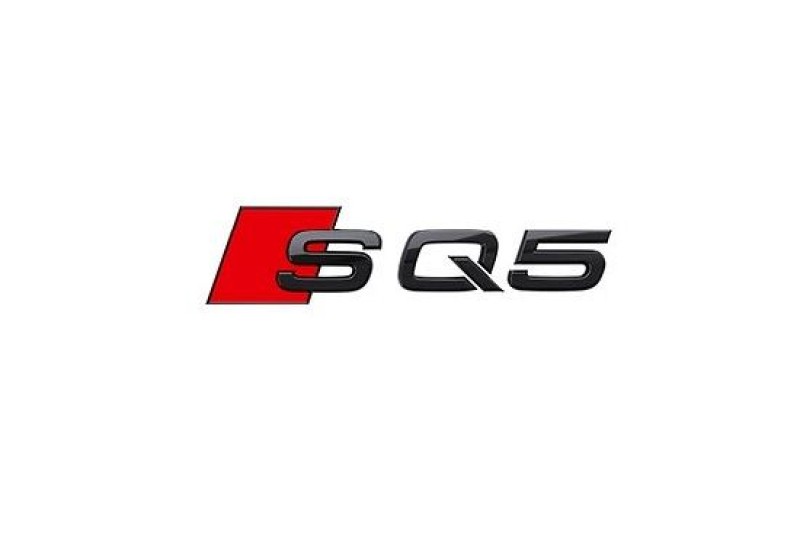 Audi SQ5 embleem achterzijde zwart