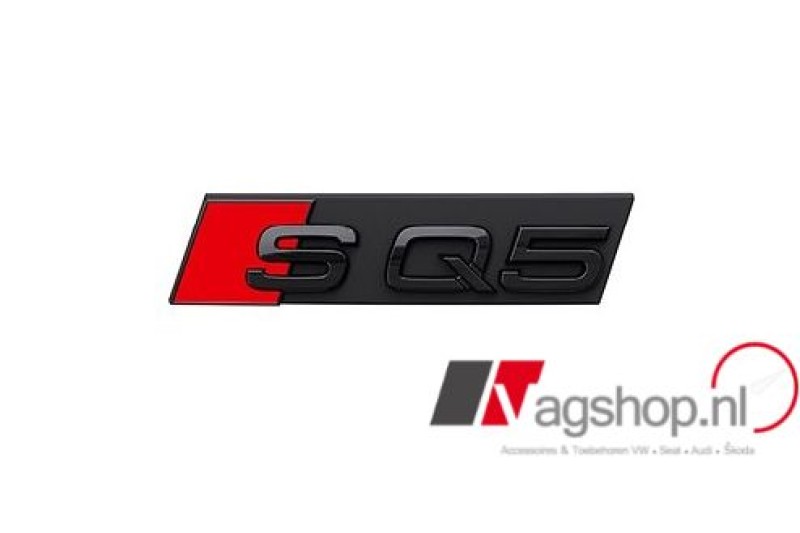 Audi SQ5 embleem voorzijde zwart