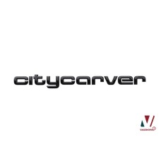 Audi A1 (GB) embleem citycarver achterzijde in hoogglans