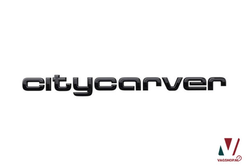 Audi A1 (GB) embleem citycarver achterzijde in hoogglans
