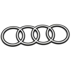 Audi A5, Q6, Q8 en e-tron logo achterzijde poolwit