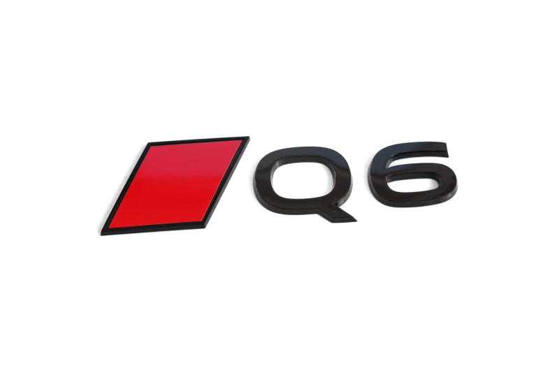Audi Q6 e-tron embleem achterzijde