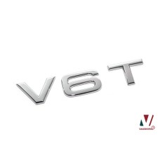Audi V6T embleem zijkant