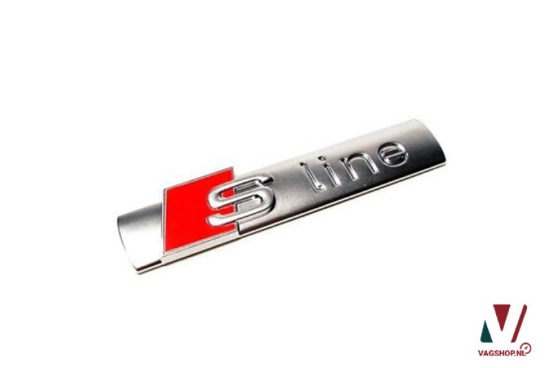 Audi s-line embleem achter- en zijkant chrome